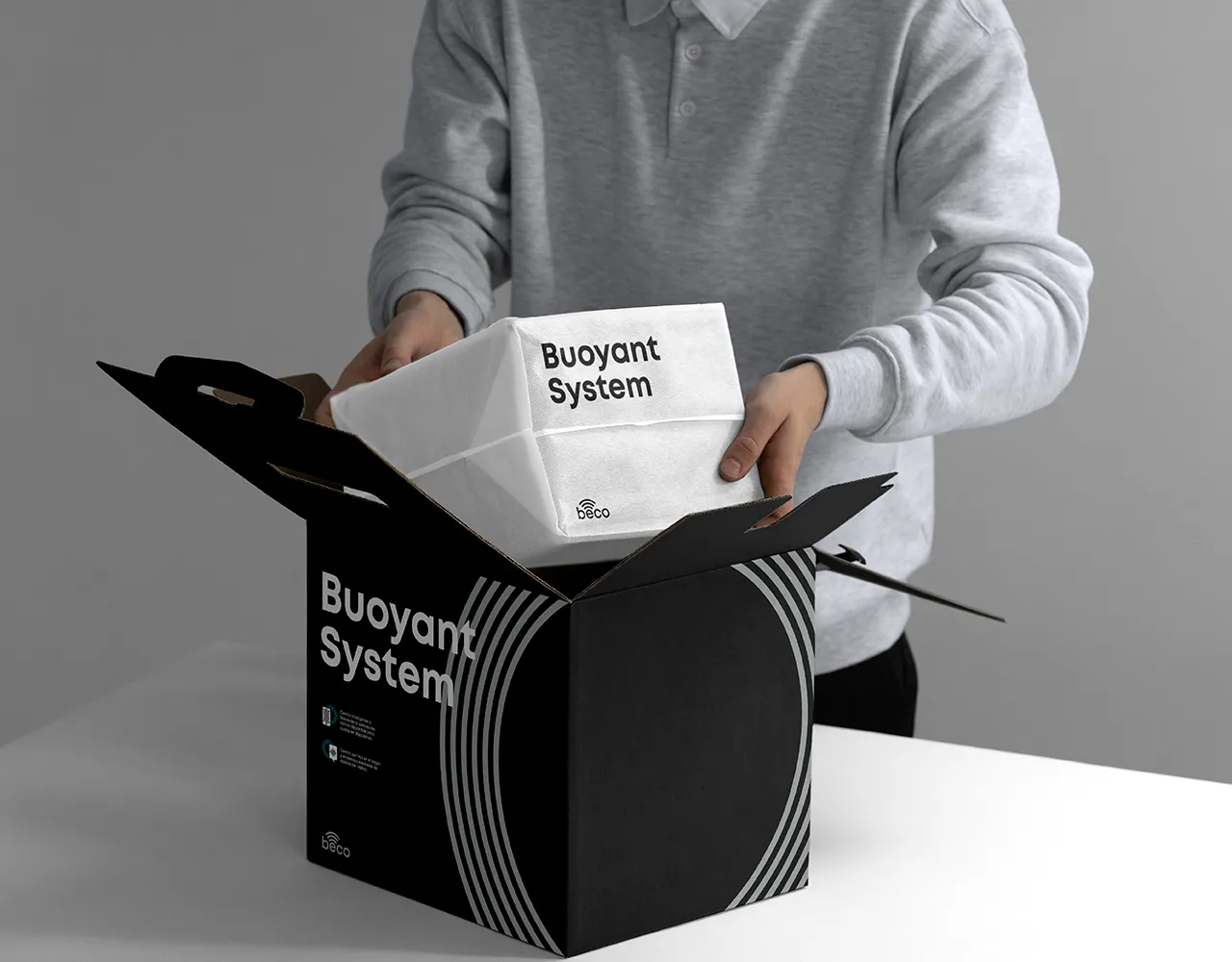 Corporate image of the Beco project, carried out by Val-Or branding agency