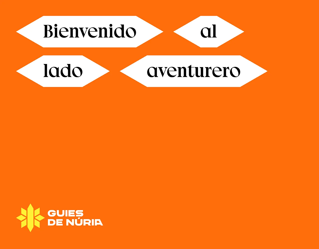 Corporate image of the Guies de Núria project, carried out by Val-Or branding agency
