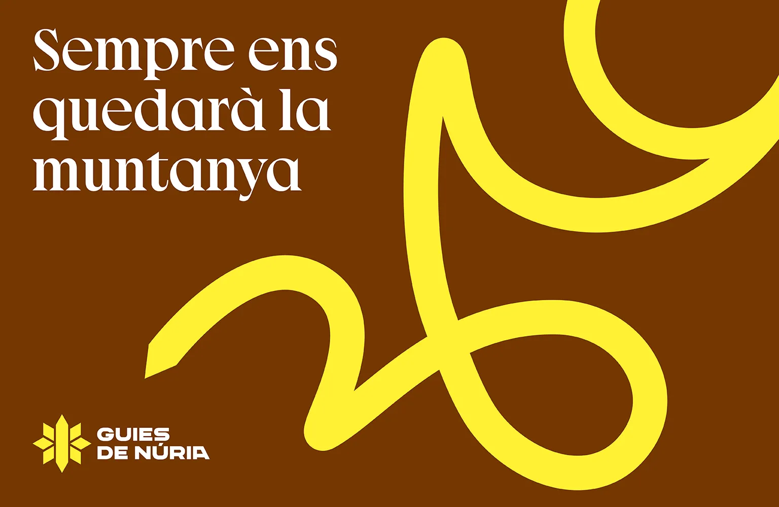 Corporate image of the Guies de Núria project, carried out by Val-Or branding agency