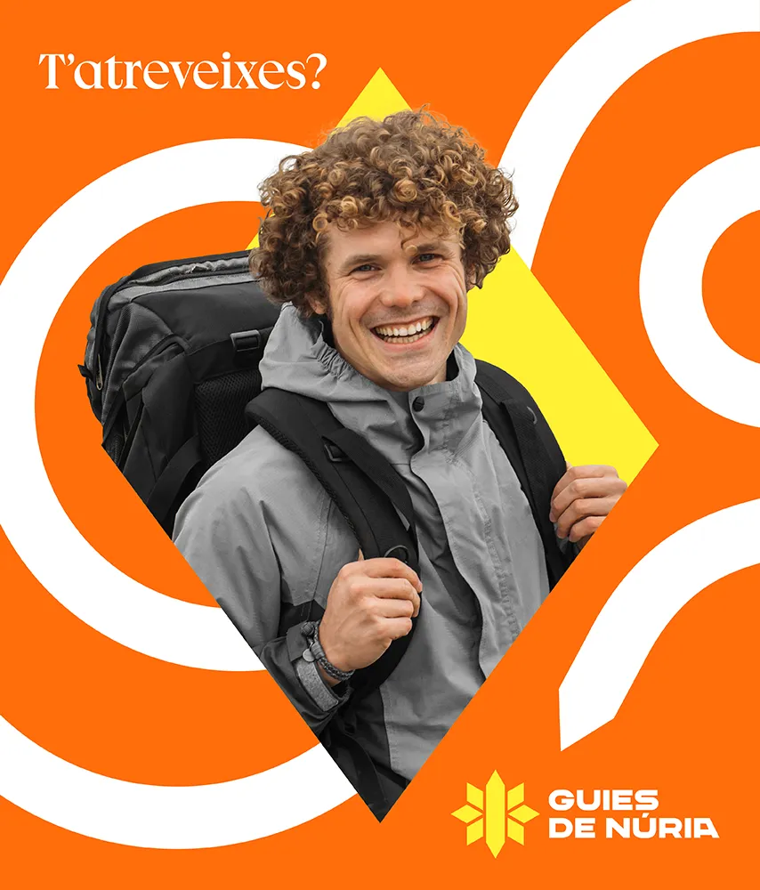 Corporate image of the Guies de Núria project, carried out by Val-Or branding agency