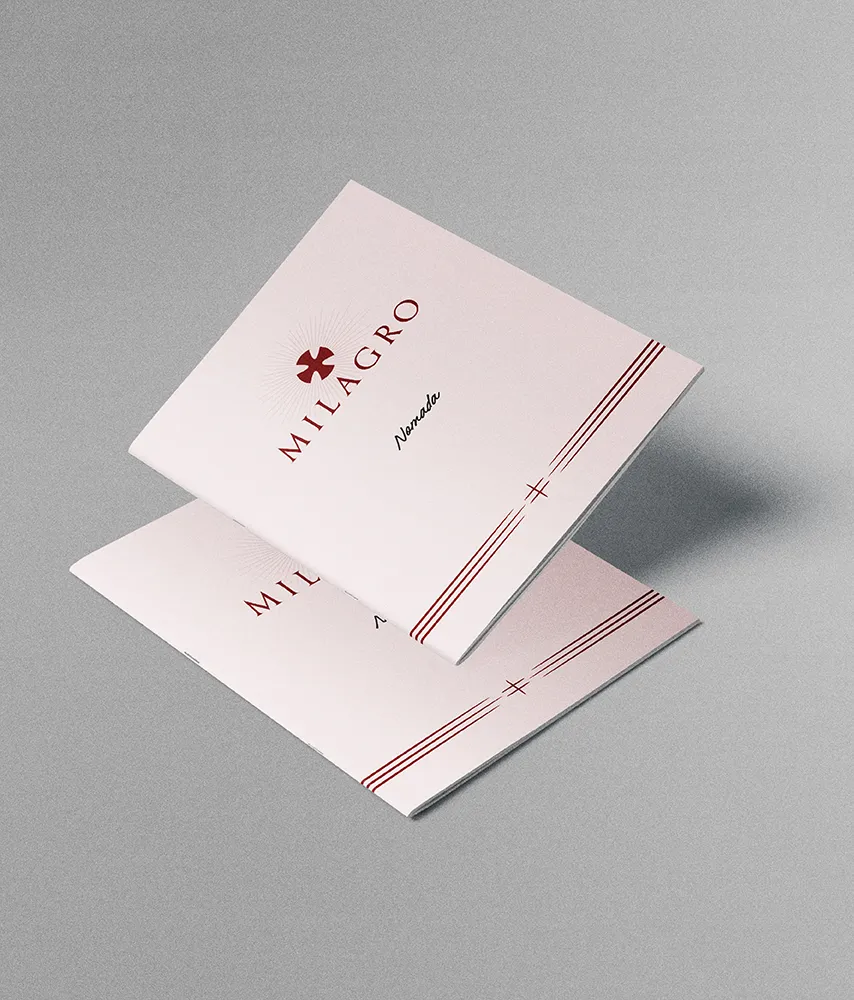 Corporate image of the Milagro project, carried out by Val-Or branding agency